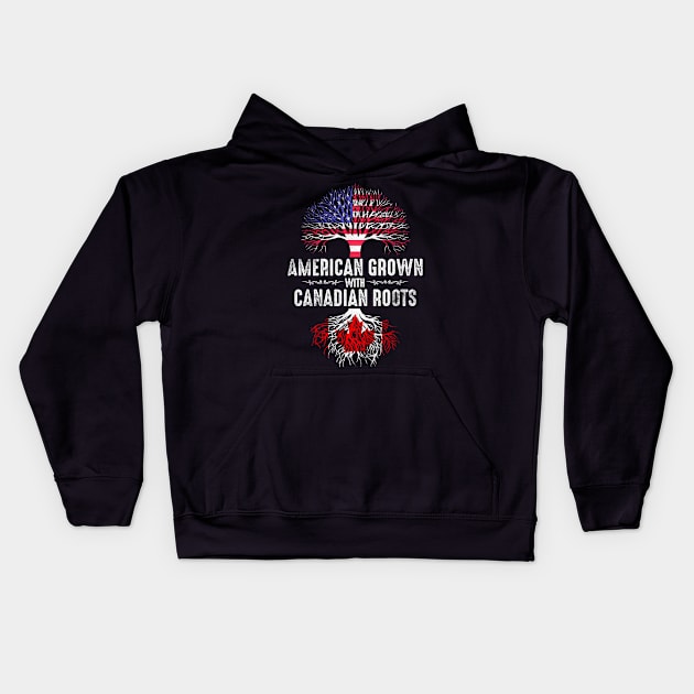 Canadian American Kids Hoodie by Mila46